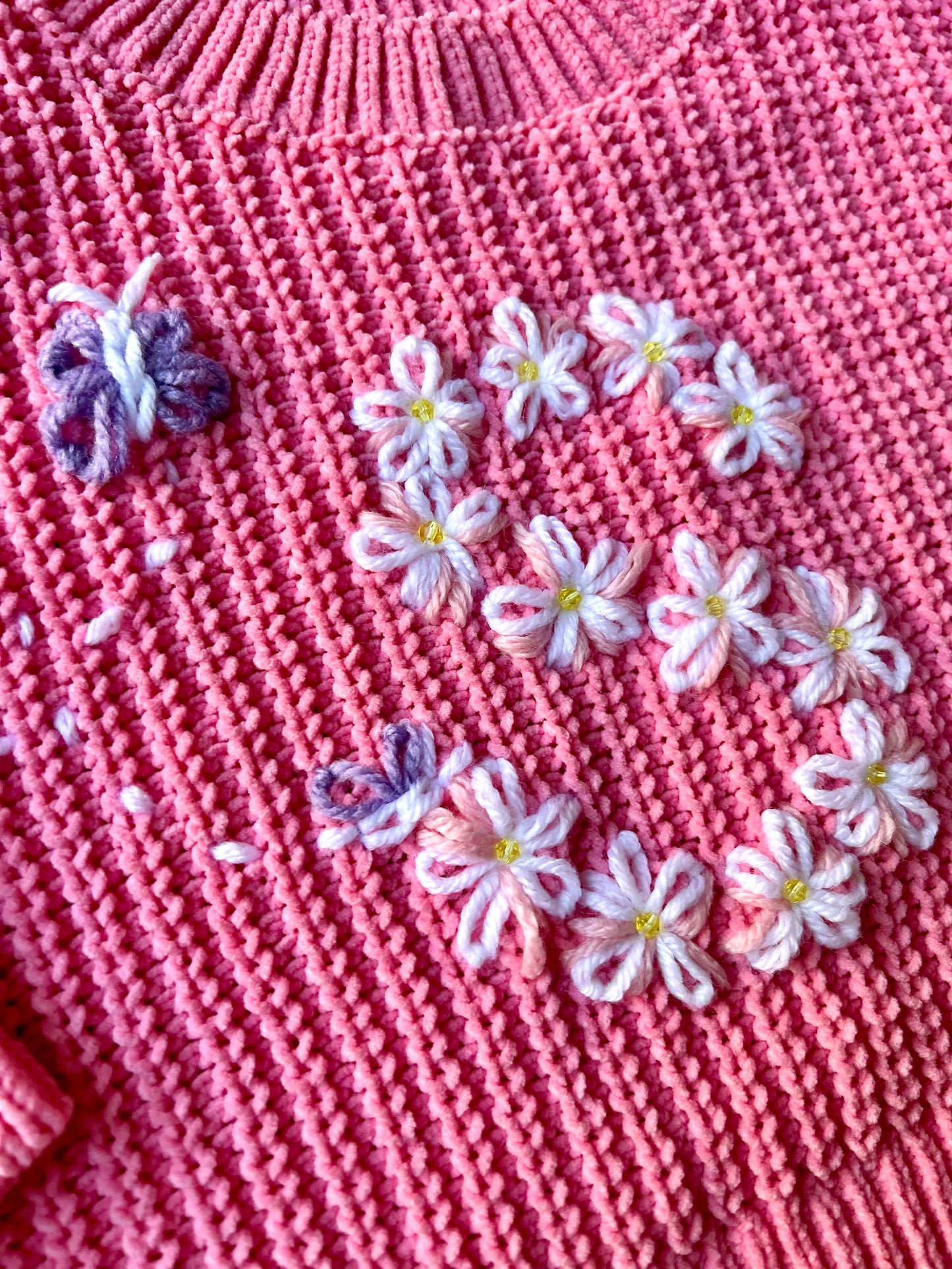 S, Swarovski Crystals & Butterflies, Pink, 12-18M