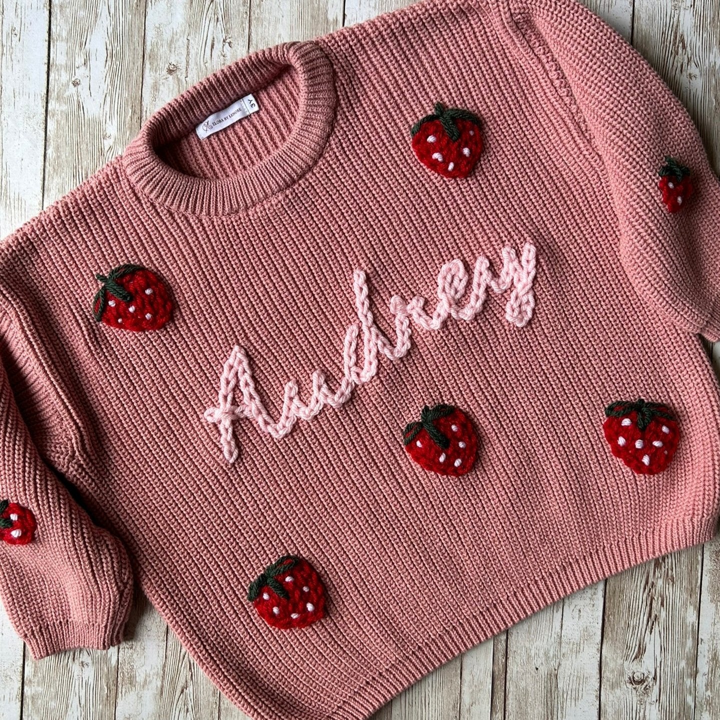 Strawberry Fields Custom Knit Jumper