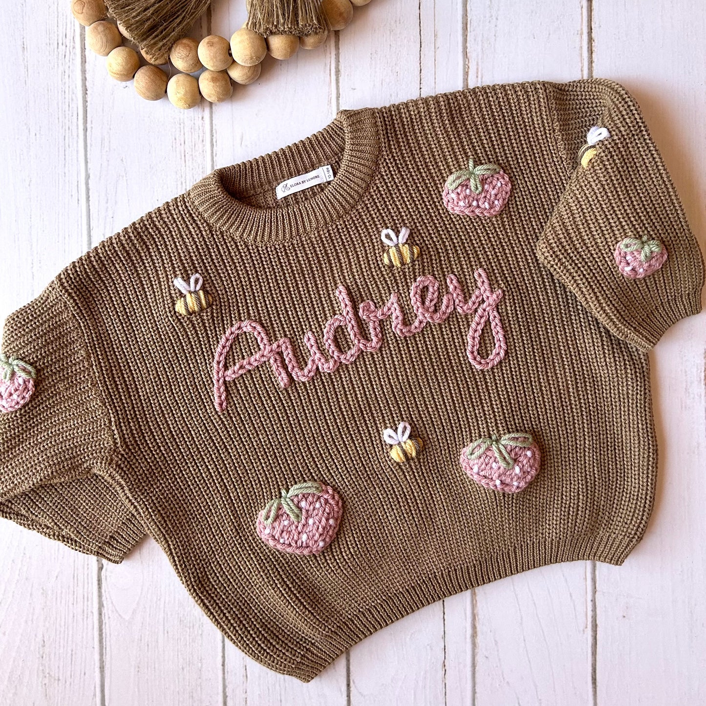 Strawberry Fields Custom Knit Jumper