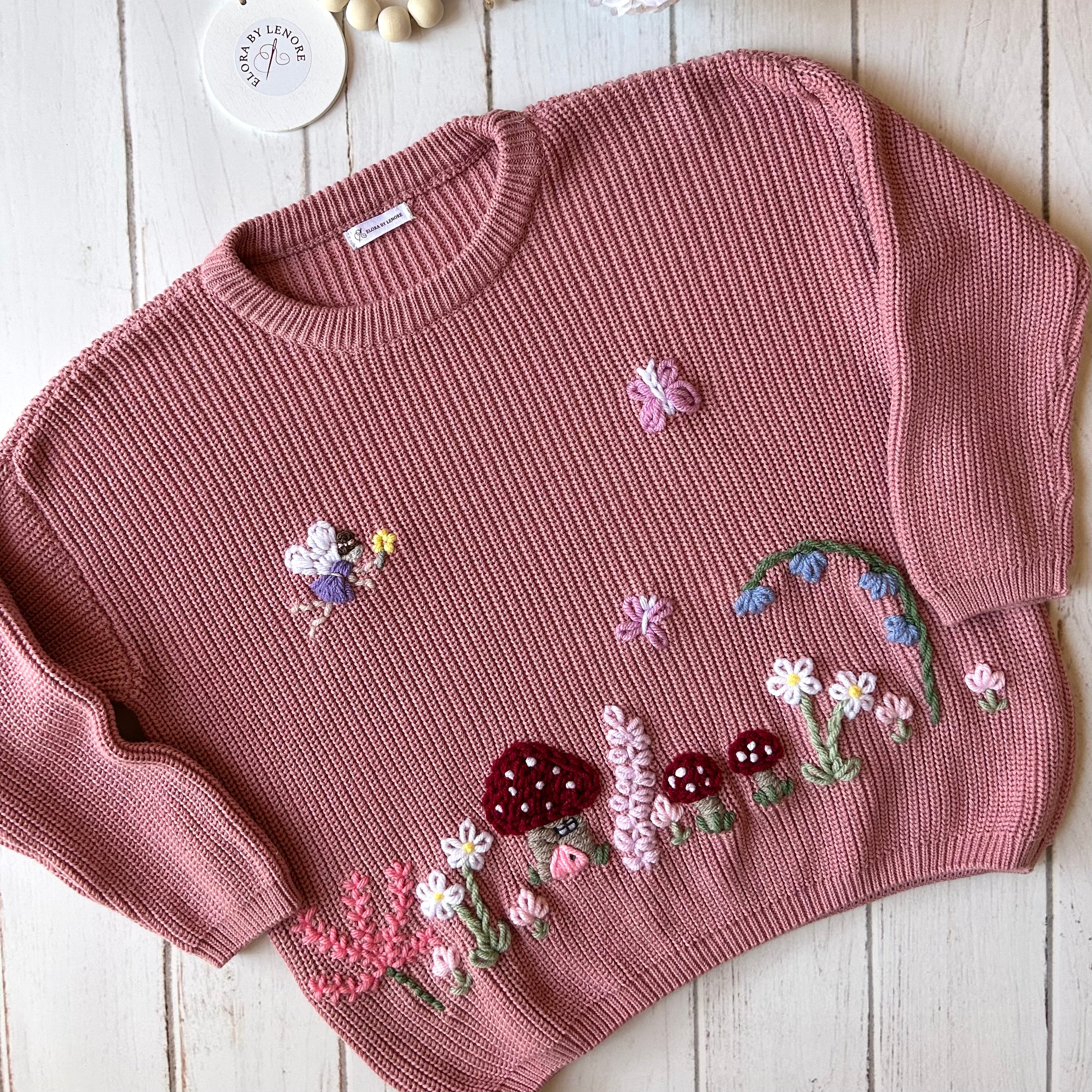 Fairy Garden Custom Knit Jumper