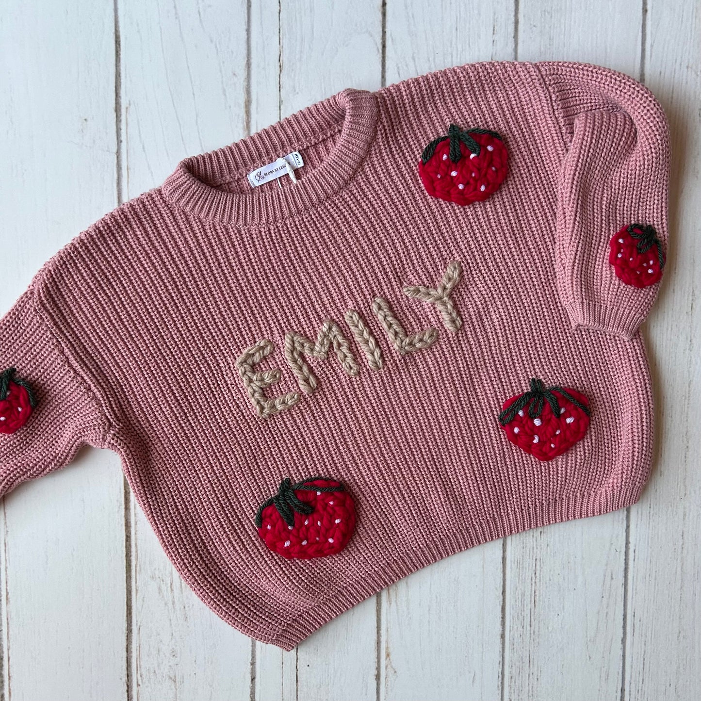 Strawberry Fields Custom Knit Jumper