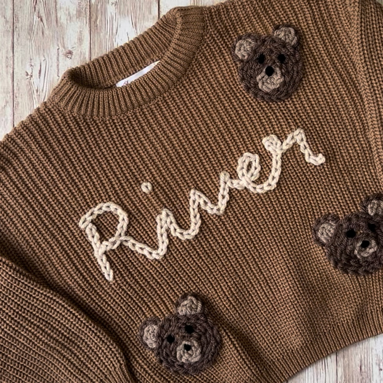 Single Name/Phrase Custom Knit Jumper