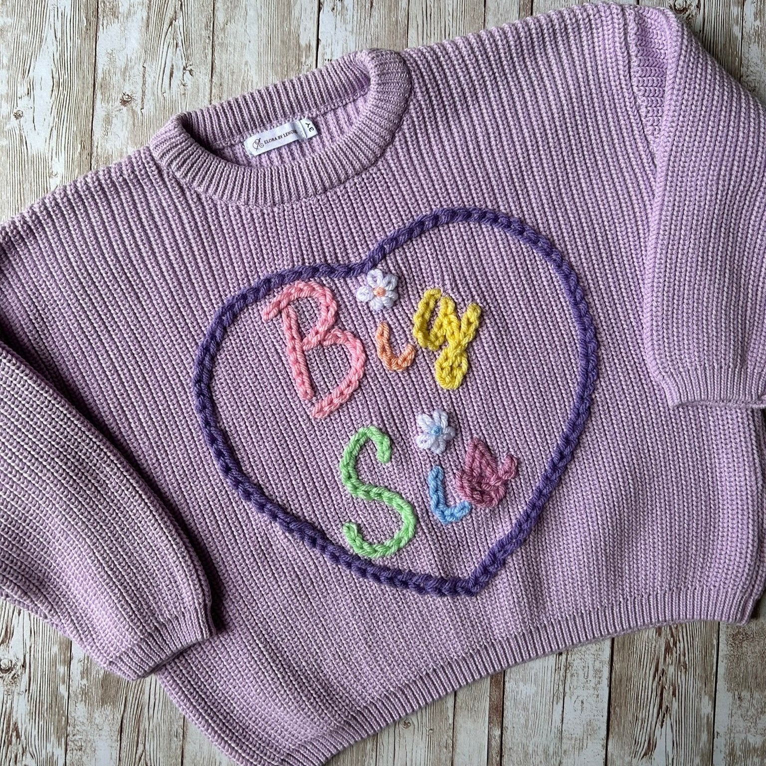 Big Heart Custom Knit Jumper
