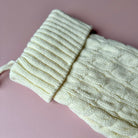 Cream Christmas stocking 