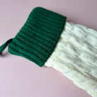 Green Christmas stocking 