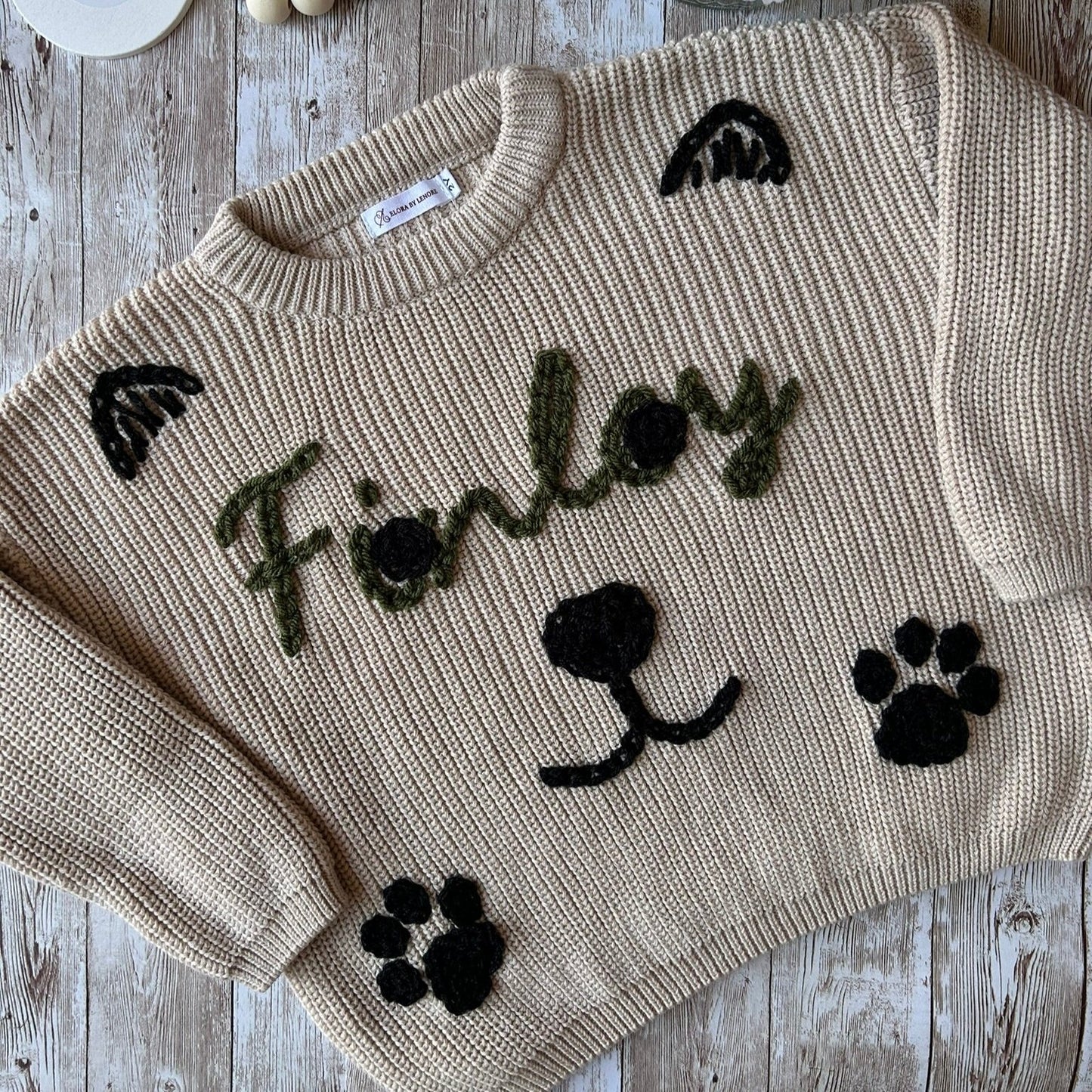 Puppy Face Custom Knit Jumper