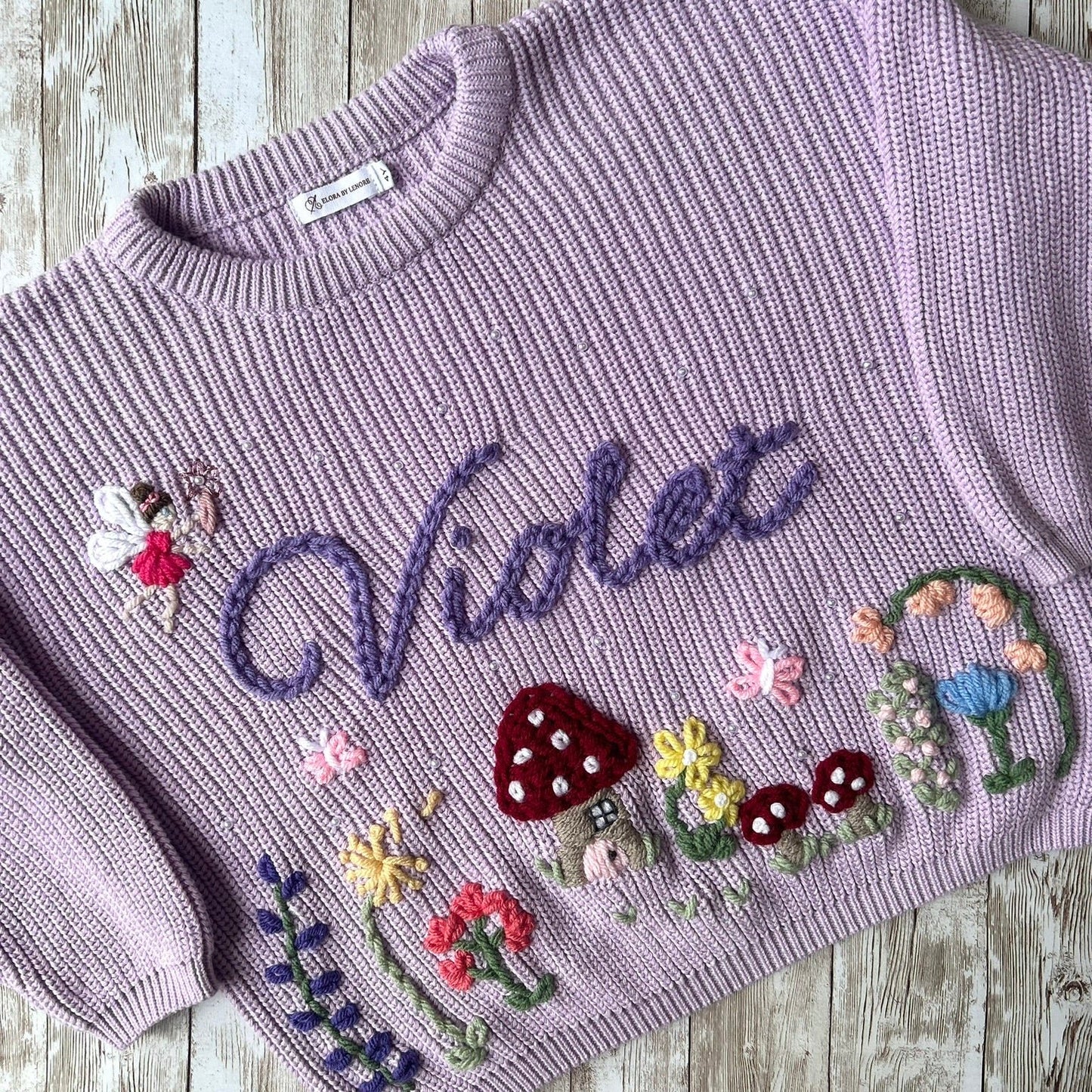 Fairy Garden Custom Knit Jumper