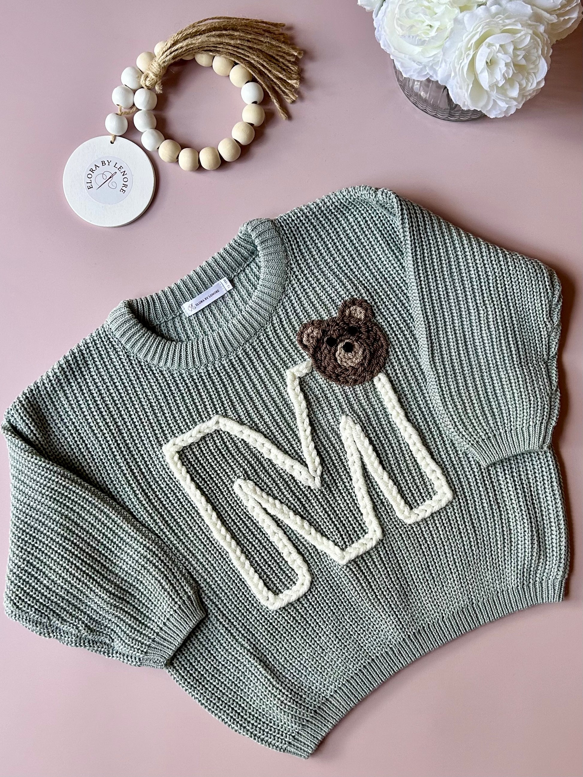 Single Letter Custom Knit Jumper